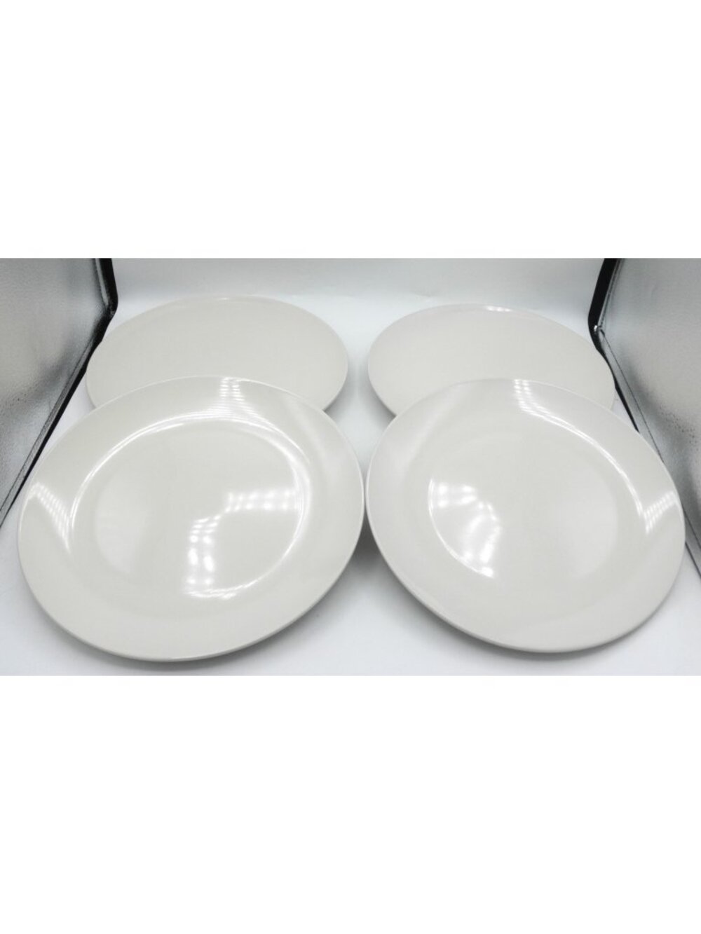 355 by IKEA of Sweden 10.25 In. Round Dinner Plates 12011 Beige Set of 4 IK 365